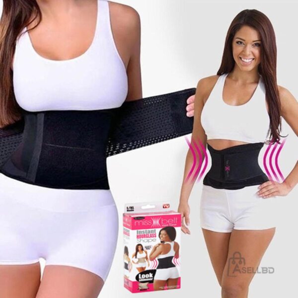 Miss Belt Body Shaper - Black - Slim Belt - Free Size.
